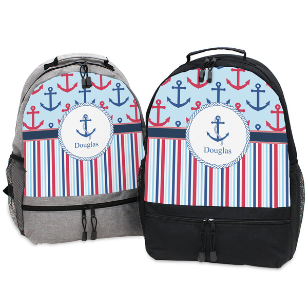Anchors & Stripes Large Backpacks - Both