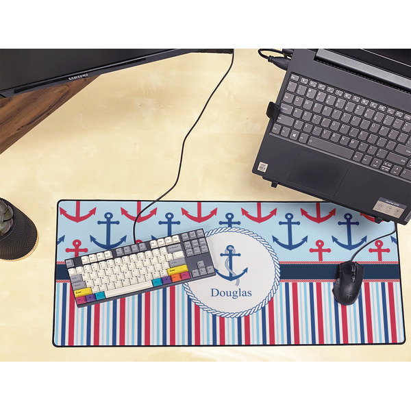 Anchors & Stripes Large Gaming Mats - LIFESTYLE
