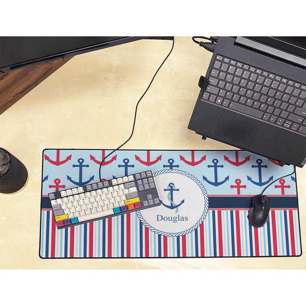 Anchors & Stripes Large Gaming Mats - LIFESTYLE