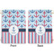Anchors & Stripes Large Laundry Bag - Front & Back View