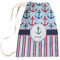 Anchors & Stripes Large Laundry Bag - Front View