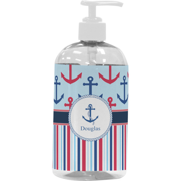 Anchors & Stripes Large Liquid Dispenser (16 oz) - White