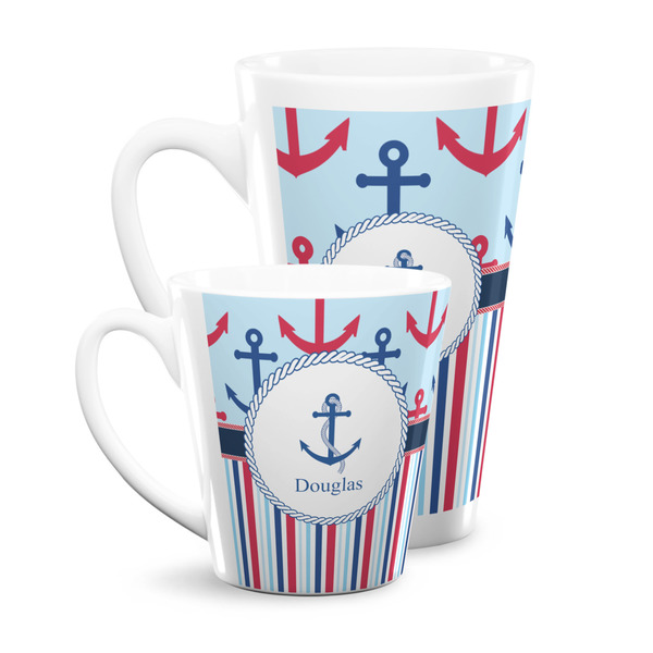 Anchors & Stripes Latte Mugs Main
