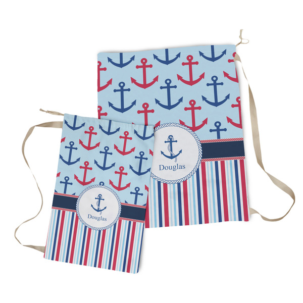 Anchors & Stripes Laundry Bag - Both Bags