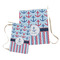 Anchors & Stripes Laundry Bag - Both Bags