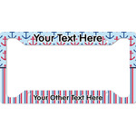 Anchors & Stripes License Plate Frame (Personalized)
