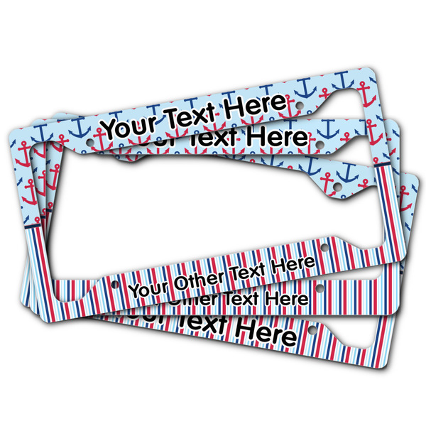 Anchors & Stripes License Plate Frames - (PARENT MAIN)