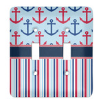Anchors & Stripes Light Switch Cover (2 Toggle Plate)