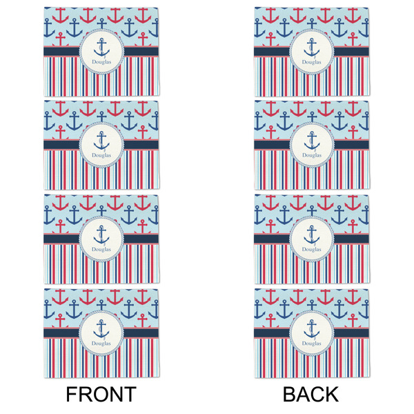 Anchors & Stripes Linen Placemat - APPROVAL Set of 4 (double sided)