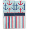Anchors & Stripes Linen Placemat - Folded Half (double sided)