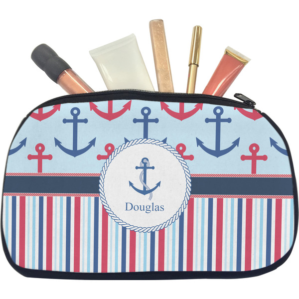Anchors & Stripes Makeup Bag Medium
