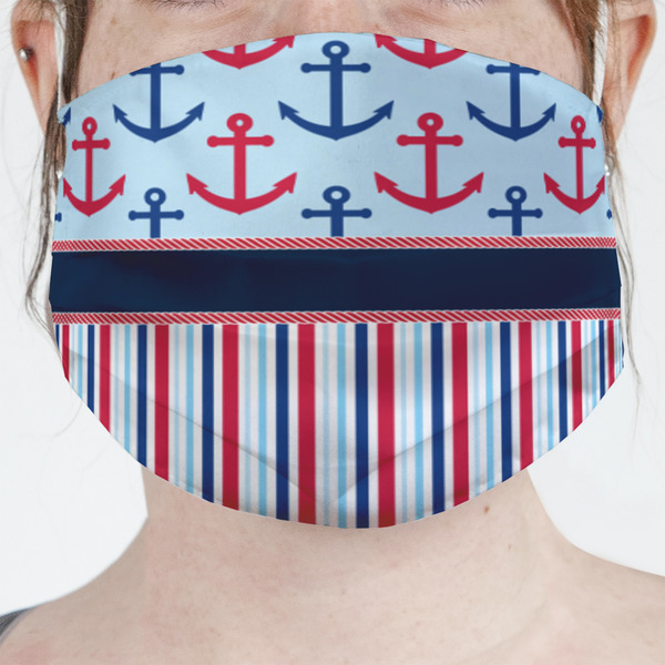 Custom Anchors & Stripes Face Mask Cover