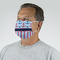 Anchors & Stripes Mask - Quarter View on Guy