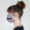 Anchors & Stripes Mask - Side View on Girl