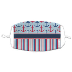 Anchors & Stripes Adult Cloth Face Mask - XLarge