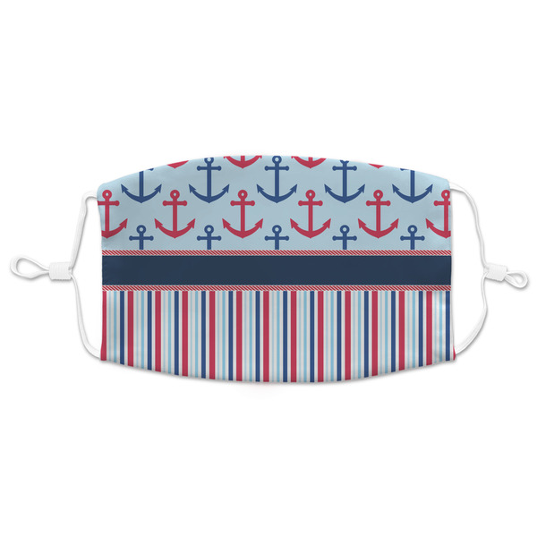 Custom Anchors & Stripes Adult Cloth Face Mask - XLarge