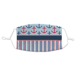 Anchors & Stripes Adult Cloth Face Mask (Personalized)
