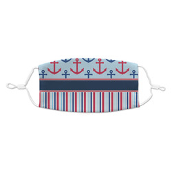 Anchors & Stripes Kid's Cloth Face Mask (Personalized)