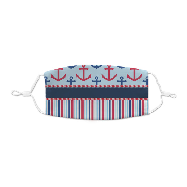 Custom Anchors & Stripes Kid's Cloth Face Mask - XSmall