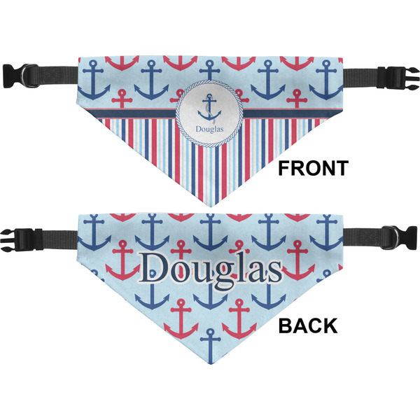Anchors & Stripes Medium Dog Bandana Approval