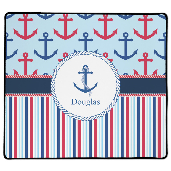 Custom Anchors & Stripes XL Gaming Mouse Pad - 18" x 16" (Personalized)