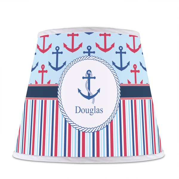 Anchors & Stripes Poly Film Empire Lampshade - Front View