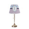 Anchors & Stripes Poly Film Empire Lampshade - On Stand