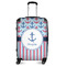 Anchors & Stripes Suitcase - 24" Medium - Checked (Personalized)