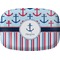 Anchors & Stripes Melamine Platter (Personalized)