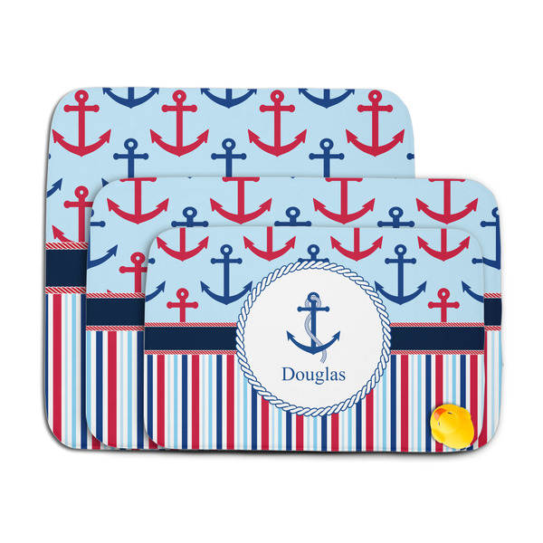 Anchors & Stripes Memory Foam Bath Mat - MAIN PARENT