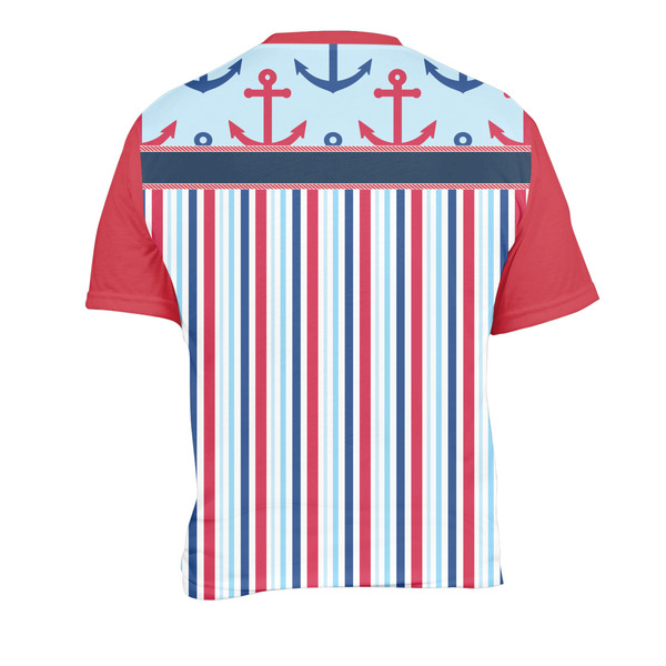 Anchors & Stripes Men's Crew Neck T Shirt Medium - Back