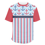 Anchors & Stripes Men's Crew T-Shirt (Personalized)