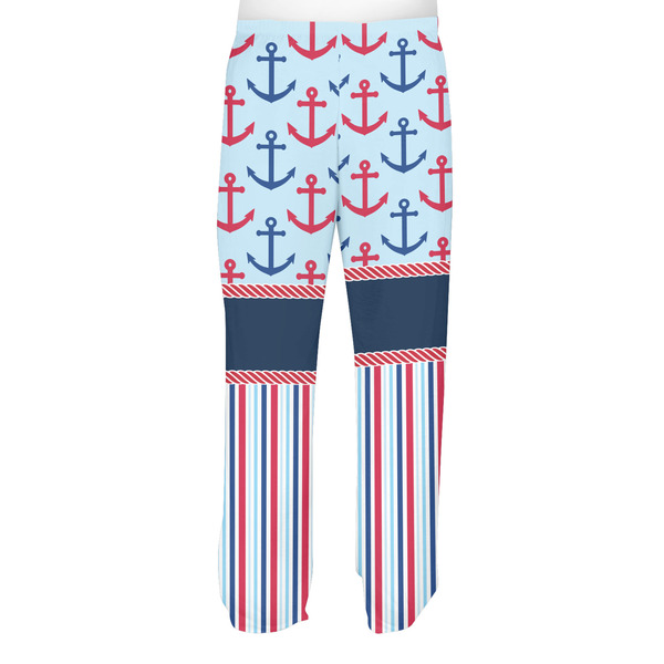 Anchors & Stripes Men's Pjs Back - on model