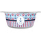 Anchors & Stripes Metal Pet Bowl - White Label - Medium - Main