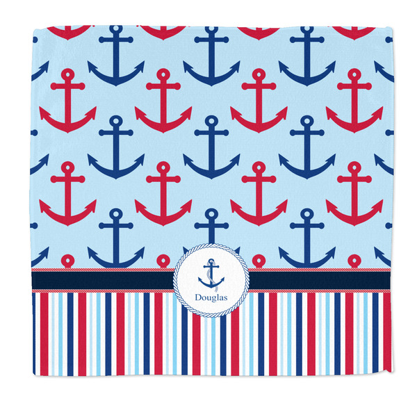 Custom Anchors & Stripes Microfiber Dish Rag (Personalized)