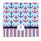 Anchors & Stripes Microfiber Dish Rag - Front/Approval