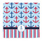 Anchors & Stripes Microfiber Dish Rag (Personalized)