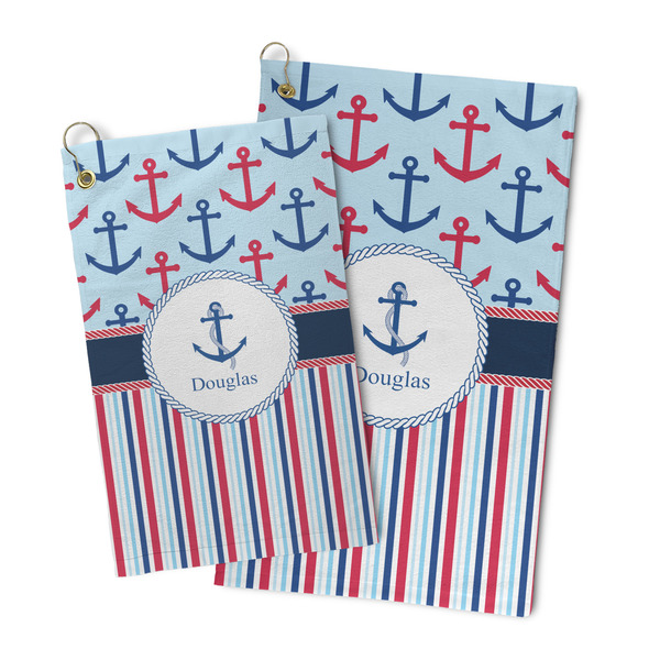 Anchors & Stripes Microfiber Golf Towel - PARENT/MAIN