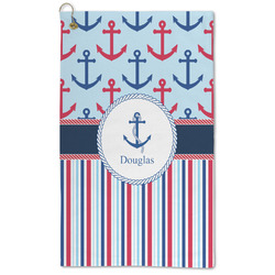 Anchors & Stripes Microfiber Golf Towel (Personalized)