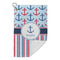 Anchors & Stripes Microfiber Golf Towels Small - FRONT FOLDED