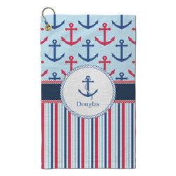 Anchors & Stripes Microfiber Golf Towel - Small (Personalized)