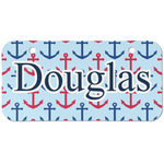 Anchors & Stripes Mini/Bicycle License Plate (2 Holes) (Personalized)