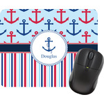 Anchors & Stripes Rectangular Mouse Pad (Personalized)