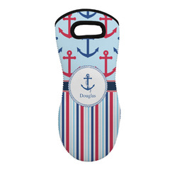 Anchors & Stripes Neoprene Oven Mitt w/ Name or Text