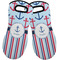 Anchors & Stripes Neoprene Oven Mitts - Set of 2 w/ Name or Text