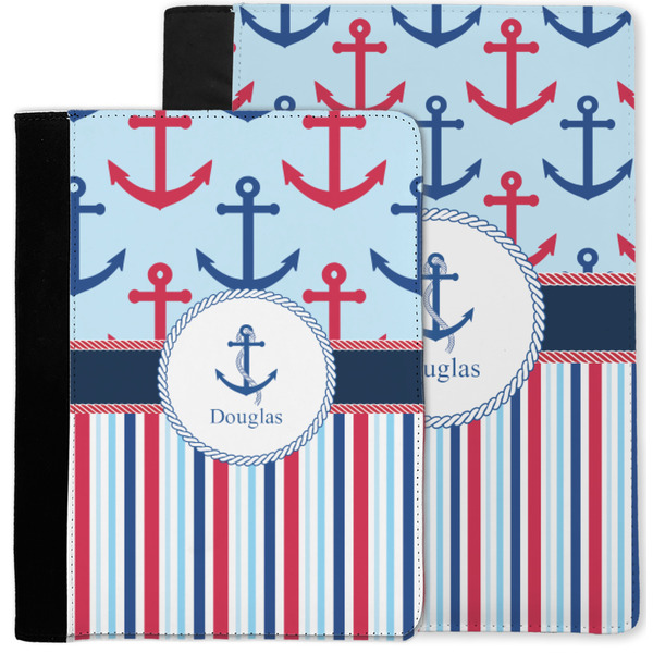 Anchors & Stripes Notebook Padfolio - MAIN