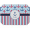Anchors & Stripes Octagon Placemat - Single front