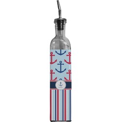 Anchors & Stripes Oil Dispenser Bottle (Personalized)