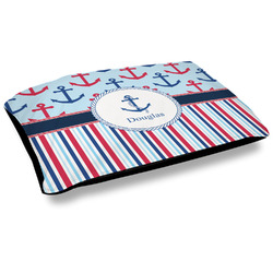 Anchors & Stripes Dog Bed w/ Name or Text