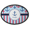 Anchors & Stripes Oval Patch
